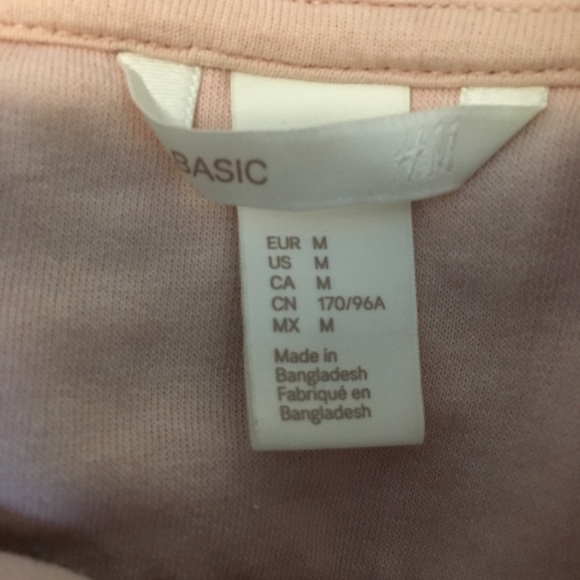 🌺SOLD🌺H&M blush color hoodie - Picture 3 of 4